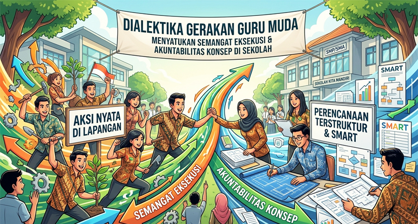 Dialektika Gerakan Guru Muda: Menyatukan Semangat Eksekusi dan Akuntabilitas Konsep di Sekolah